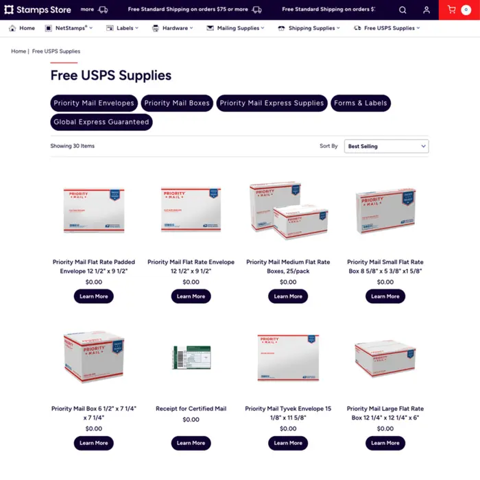 Stamps.com store